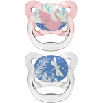 Ορθοδοντικές Πιπίλες Νυκτός Πεταλούδα Prevent&nbsp;Σχεδιασμένες από παιδοδοντίατρο ώστε να αποτραπούν οδοντιατρικά προβλήματα–και τώρα σχεδιασμένες για να τις βλέπετε ευκολότερα στο σκοτάδι!Πολύ μαλακή πιπίλα με ειδική δίοδο διαφυγής του αέρα, που μειώνει την υπερώια πίεση (δηλαδή τις πιέσεις στο βρ