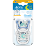 Η φωτογραφία δείχνει Ορθοδοντικές Πιπίλες Νυκτός Πεταλούδα Prevent&nbsp;Σχεδιασμένες από παιδοδοντίατρο ώστε να αποτραπούν οδοντιατρικά προβλήματα–και τώρα σχεδιασμένες για να τις βλέπετε ευκολότερα στο σκοτάδι!Πολύ μαλακή πιπίλα με ειδική δίοδο διαφυγής του αέρα, που μειώνει την υπερώια πίεση (δηλα