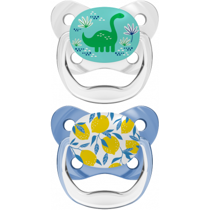 DR. BROWN'S Πιπίλα πεταλούδα ορθο/κη μπλε, επίπεδο 2, 6-18 μηνών (2 τεμ.) PV 22402