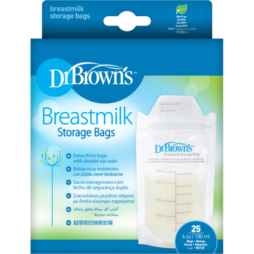 DR. BROWN'S Σακουλάκια φύλαξης μητρικού γάλακτος (25 τεμ.) S 4005