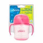 Η φωτογραφία δείχνει Κύπελλο 180 ml μαλακό στόμιο με καπάκι και λαβέςΕιδικά σχεδιασμένο κύπελλο εκπαίδευσης, για το πρώτο στάδιο «ανεξαρτητοποίησης» του μωρού.