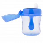 Κύπελλο 180 ml μαλακό στόμιο με καπάκι και λαβέςΕιδικά σχεδιασμένο κύπελλο εκπαίδευσης, για το πρώτο στάδιο «ανεξαρτητοποίησης» του μωρού.