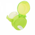 Κύπελλο 180 ml μαλακό στόμιο με καπάκι και λαβέςΕιδικά σχεδιασμένο κύπελλο εκπαίδευσης, για το πρώτο στάδιο «ανεξαρτητοποίησης» του μωρού.