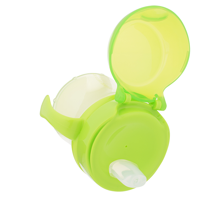 Κύπελλο 180 ml μαλακό στόμιο με καπάκι και λαβέςΕιδικά σχεδιασμένο κύπελλο εκπαίδευσης, για το πρώτο στάδιο «ανεξαρτητοποίησης» του μωρού.