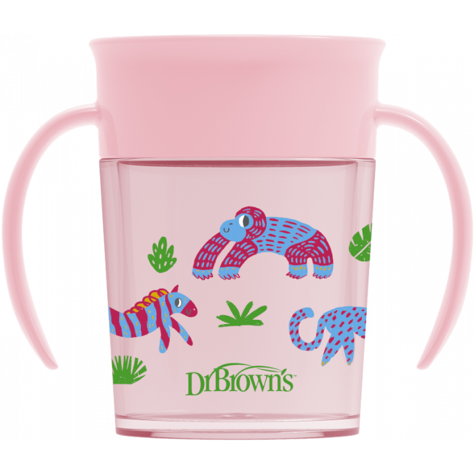 Κύπελλο 360° με λαβές 200 mlΤο ειδικά διαμορφωμένο κύπελλο Dr Brown's™ Cheers 360° παρέχει άνεση στο παιδί να πίνει από όλες τις πλευρές χωρίς διαρροές.