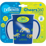Η φωτογραφία δείχνει Κύπελλο 360° με λαβές 200 mlΤο ειδικά διαμορφωμένο κύπελλο Dr Brown's™ Cheers 360° παρέχει άνεση στο παιδί να πίνει από όλες τις πλευρές χωρίς διαρροές.