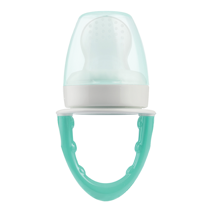 Η φωτογραφία δείχνει Τροφοδότης ΣιλικόνηςΕισάγετε με ασφάλεια το μωρό σε νέο φαγητό με τον τροφοδότη σιλικόνης του Dr.