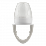 Η φωτογραφία δείχνει Τροφοδότης ΣιλικόνηςΕισάγετε με ασφάλεια το μωρό σε νέο φαγητό με τον τροφοδότη σιλικόνης του Dr.