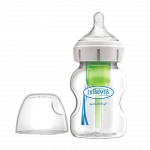 Μπιμπερό γυάλινο Options+ με φαρδύ λαιμό 150 ml.