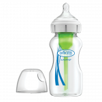 Η φωτογραφία δείχνει Μπιμπερό γυάλινο Options+ με φαρδύ λαιμό&nbsp;270mlΜπιμπερό Γυάλινο με Φαρδύ Λαιμό Options+Εργονομικά σχεδιασμένο μπιμπερό με φαρδύ λαιμό, που μέσω της καινοτομίας&nbsp;της διέλευσης του αέρα εξασφαλίζει μοναδικά πλεονεκτήματα στο τάισμα.