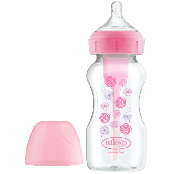 Μπιμπερό Πλαστικό με Φαρδύ Λαιμό Options+Εργονομικά σχεδιασμένο μπιμπερό με φαρδύ λαιμό, που μέσω της καινοτομίας της διέλευσης του αέρα εξασφαλίζει μοναδικά πλεονεκτήματα στο τάισμα.