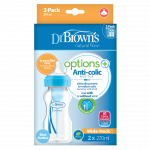 Η φωτογραφία δείχνει Μπιμπερό Πλαστικό με Φαρδύ Λαιμό Options+Εργονομικά σχεδιασμένο μπιμπερό με φαρδύ λαιμό, που μέσω της καινοτομίας της&nbsp;διέλευσης του αέρα εξασφαλίζει μοναδικά πλεονεκτήματα στο τάισμα.