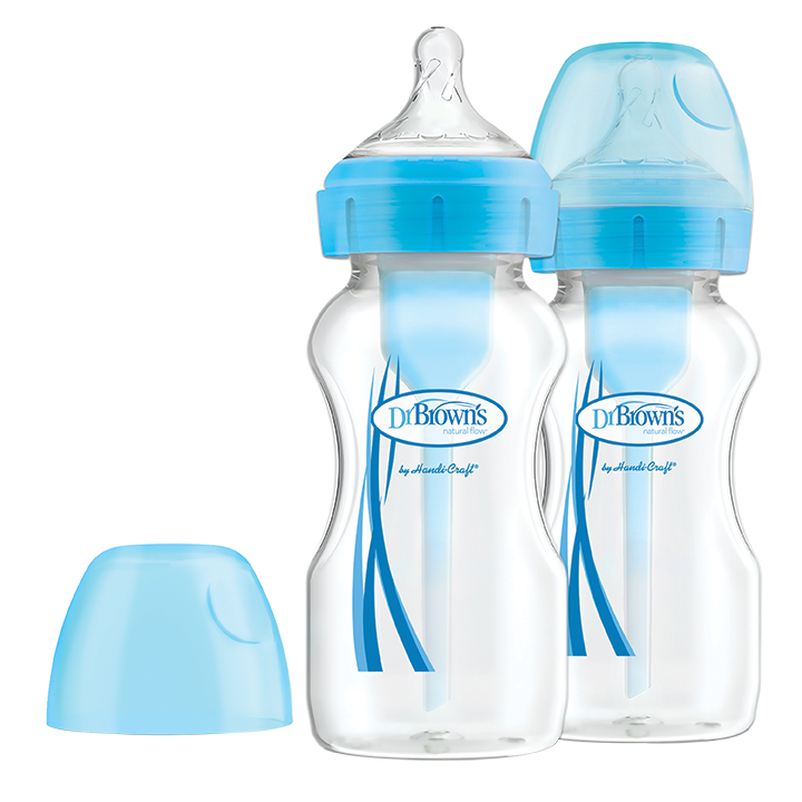 Η φωτογραφία δείχνει Μπιμπερό Πλαστικό με Φαρδύ Λαιμό Options+Εργονομικά σχεδιασμένο μπιμπερό με φαρδύ λαιμό, που μέσω της καινοτομίας της&nbsp;διέλευσης του αέρα εξασφαλίζει μοναδικά πλεονεκτήματα στο τάισμα.