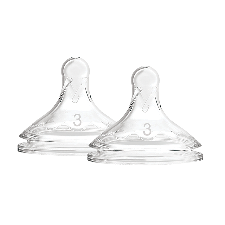 Θηλές Σιλικόνης για Μπιμπερό Options+ Με Φαρδύ ΛαιμόΠροηγμένης τεχνογνωσίας θηλές, ειδικά σχεδιασμένες για τα μπιμπερό φυσικής ροής Dr.