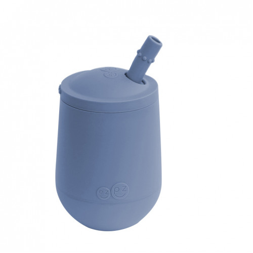 Ezpz Εκπαιδευτικό ποτήρι Mini Cup + καλαμάκι Indigo MS-I2159U