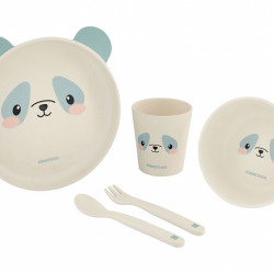 ΣΕΤ ΦΑΓΗΤΟΥ ΑΠΟ ΜΠΑΜΠΟΥ - KIKKA BOO TABLEWARE BAMBOO SET PANDA BLUE 31302040072