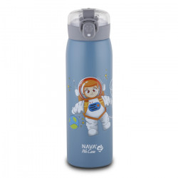 NAVA Θερμός μπουκάλι ανοξείδωτο "We Care" μπλε 500ml 10-110-011