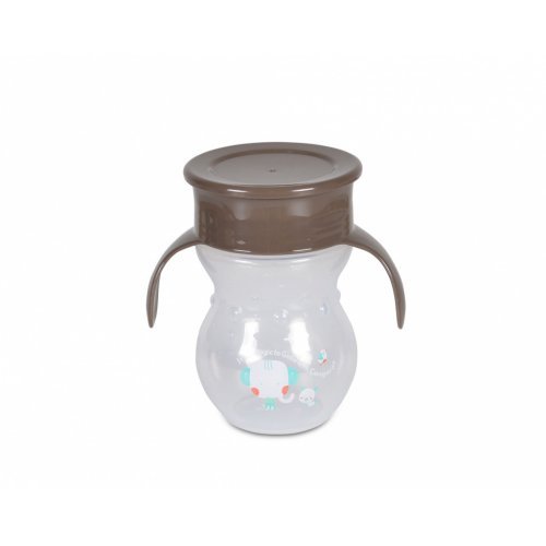 ΚΥΠΕΛΛΟ 360° ΜΕ ΛΑΒΕΣ CANGAROO MAGIC CUP 270ml BROWN 3800146266820