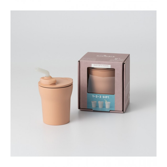ΠΛΗΡΟΦΟΡΙΕΣTo ποτηράκι Sip 1-2-3 είναι κατασκευασμένο από 100% φυτικής προελευσης PLA και το καλαμάκι από σιλικόνη κατάλληλη για τρόφιμα έτσι ώστε να μην ερχεται σε επαφή με πλαστικά ή άλλα υλικά που μπορεί να περιέχουν επικινδυνα για την υγεία του στοιχεία.