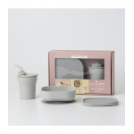 ΠΛΗΡΟΦΟΡΙΕΣΣκεύος από PLA, καπάκι & αποσπώμενη βεντούζα από σιλικόνη, ποτηράκι & καπάκι από PLA,καλαμάκι σιλικόνης,Συσκευασία σε κουτί με παράθυρο