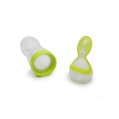 ΚΟΥΤΑΛΙ ΒΡΕΦΙΚΟ ΡΥΘΜΙΖΟΜΕΝΗΣ ΤΡΟΦΗΣ CANGAROO SILICONE CEREAL FEEDER GREEN 3800146258566