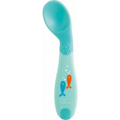 ΚΟΥΤΑΛΙ ΣΙΛΙΚΟΝΗΣ ΑΡΧΗΣ CHICCO BABY'S FIRST SPOON 8M+ BLUE F01-16100-20