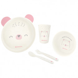 KIKKA BOO ΣΕΤ ΦΑΓΗΤΟΥ ΑΠΟ PP BEAR WITH ME PINK 31302040134