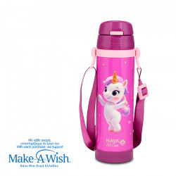NAVA Παγούρι θερμός ανοξείδωτο "We Care", Pink Unicorn 500ml 10-001-022