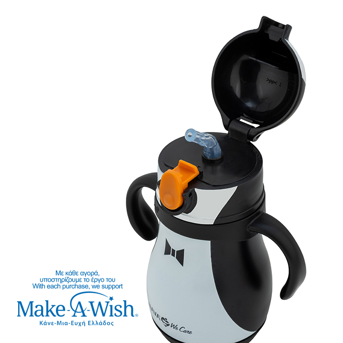 NAVA Θερμός μπουκάλι ανοξείδωτο "We Care", Penguin 300ml 10-016-117