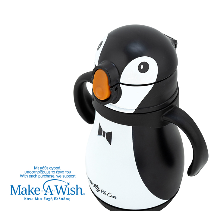 NAVA Θερμός μπουκάλι ανοξείδωτο "We Care", Penguin 300ml 10-016-117