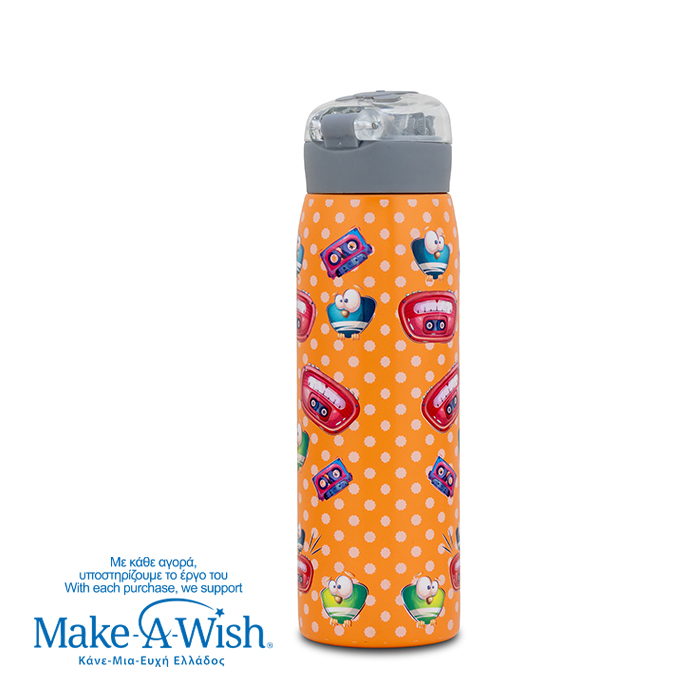 NAVA Θερμός μπουκάλι ανοξείδωτο "We Care", Radio Cassette 500ml 10-110-017