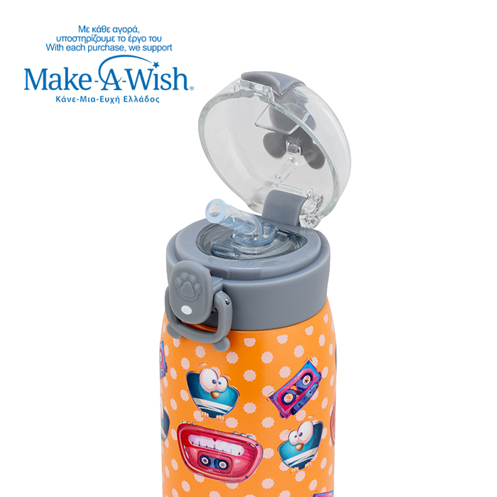 NAVA Θερμός μπουκάλι ανοξείδωτο "We Care", Radio Cassette 500ml 10-110-017