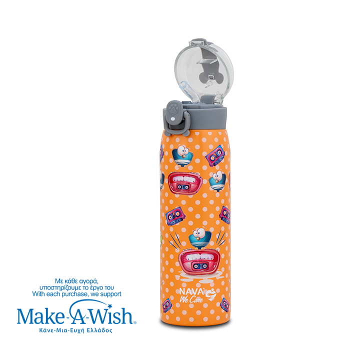 NAVA Θερμός μπουκάλι ανοξείδωτο "We Care", Radio Cassette 500ml 10-110-017