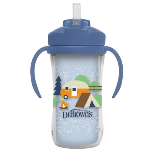 DR. BROWN'S Κύπελλο θερμός με καλαμάκι 300 ml αγόρι TC 01202-HOME