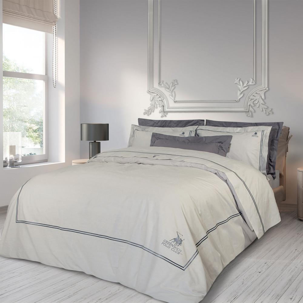 Σετ παπλωματοθήκη Greenwich Polo Club με κέντημα της σειράς Premium.