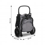 LORELLI ΚΑΡΟΤΣΙ ΒΟΛΤΑΣ NUVELLA ΕΩΣ 22 KG GREY 10021722604