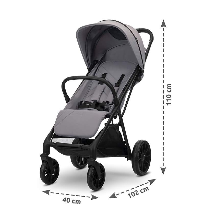 LORELLI ΚΑΡΟΤΣΙ ΒΟΛΤΑΣ NUVELLA ΕΩΣ 22 KG GREY 10021722604