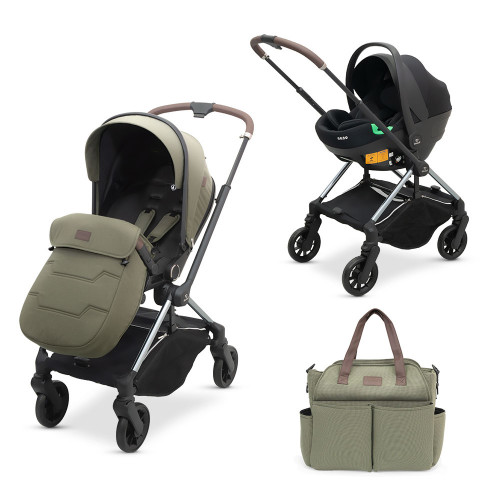 DOVADI ΠΟΛΥΚΑΡΟΤΣΙ MIO 2 ΣΕ 1 ΜΕ ΚΑΘΙΣΜΑ ΑΥΤΟΚΙΝΗΤΟΥ ΝΑΝΟ FOREST GREEN 5203682340081-2