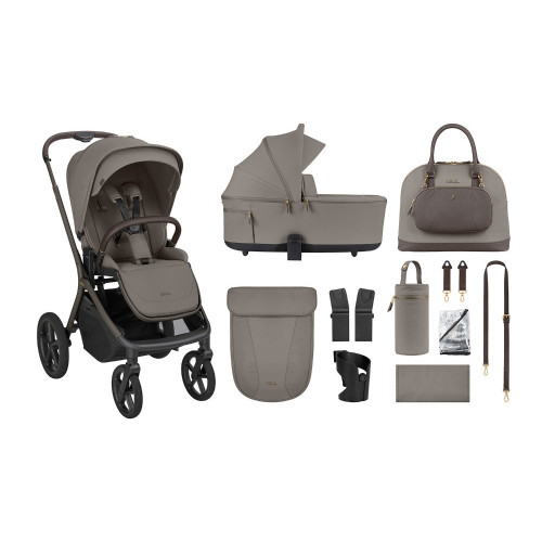 KIKKA BOO GOYA 5 ΣΕ 1 ΠΟΛΥΚΑΡΟΤΣΙ ΜΕ 2 ΚΑΘΙΣΜΑΤΑ ΚΑΙ ΒΑΣΗ ISOFIX PLATINUM MOCCA 31001020170-5