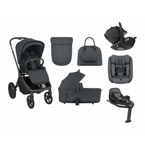 KIKKA BOO GOYA 5 ΣΕ 1 ΠΟΛΥΚΑΡΟΤΣΙ ΜΕ 2 ΚΑΘΙΣΜΑΤΑ ΚΑΙ ΒΑΣΗ ISOFIX PLATINUM GRAPHITE 31001020171-5