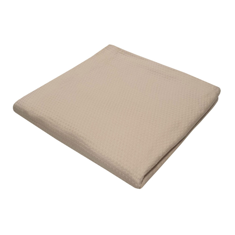 Κουβέρτα Πικέ Le Blanc Sanforized Cotton 100% Μονή 170x260 Beige Κουβέρτα Πικέ Le Blanc Sanforized Cotton 100% Μονή 170x260 Beige