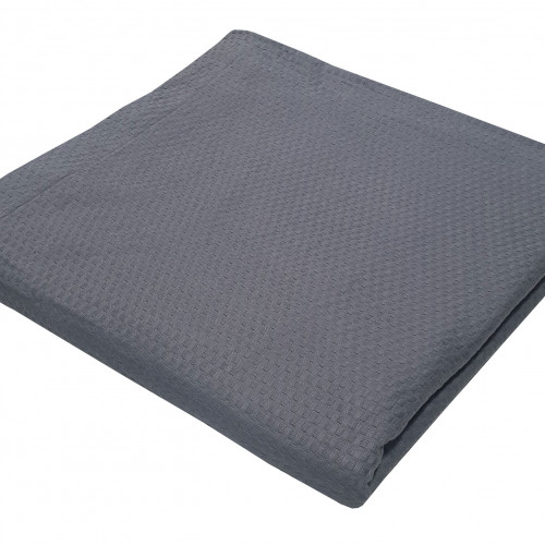 Κουβέρτα Πικέ Le Blanc Sanforized Cotton 100% Υπέρδιπλη 240x260 Grey