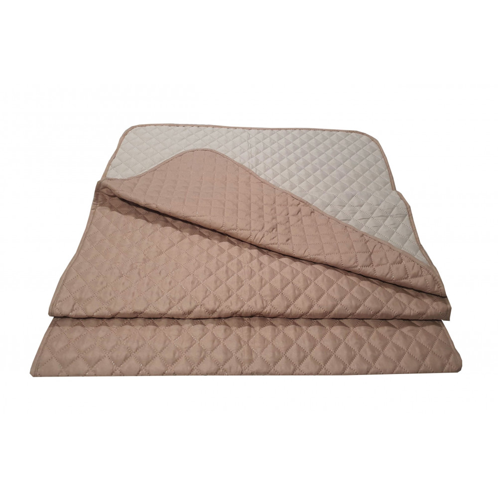 Η φωτογραφία δείχνει 1 κουβερλί microfiber Ultrasonic με ρέλι Μονό 72Χ160 με 100% υποαλλεργική, πλενόμενη, πολυεστερική βάτα 100gr/m2Χρώμα: ΜΠΕΖ - ΜΠΕΖ ΑΝΟΙΧΤΟΣύνθεση: MICROFIBER 100%