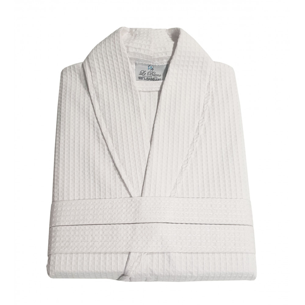 1 Μπουρνούζι Πικέ Cotton 100% 280gr/m2 με γιακάΧρώμα: White