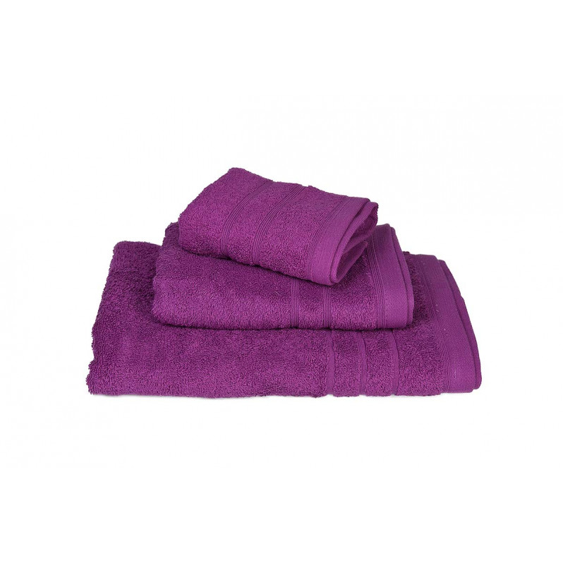 Η φωτογραφία δείχνει 1 μονόχρωμη πετσέτα χειρός 30X50 - Πεννιέ 500γρ/μ2Χρώμα: MauveΣύνθεση: COTTON 100%