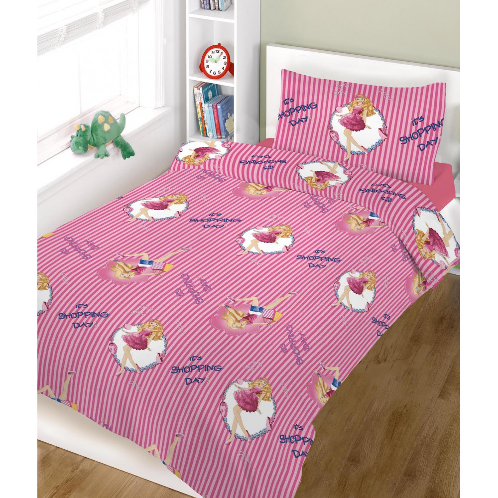 1 σεντόνι εμπριμέ 160Χ240 & 1 σεντόνι με λάστιχο 100Χ200+22 & 1 μαξιλαροθήκη εμπριμέ