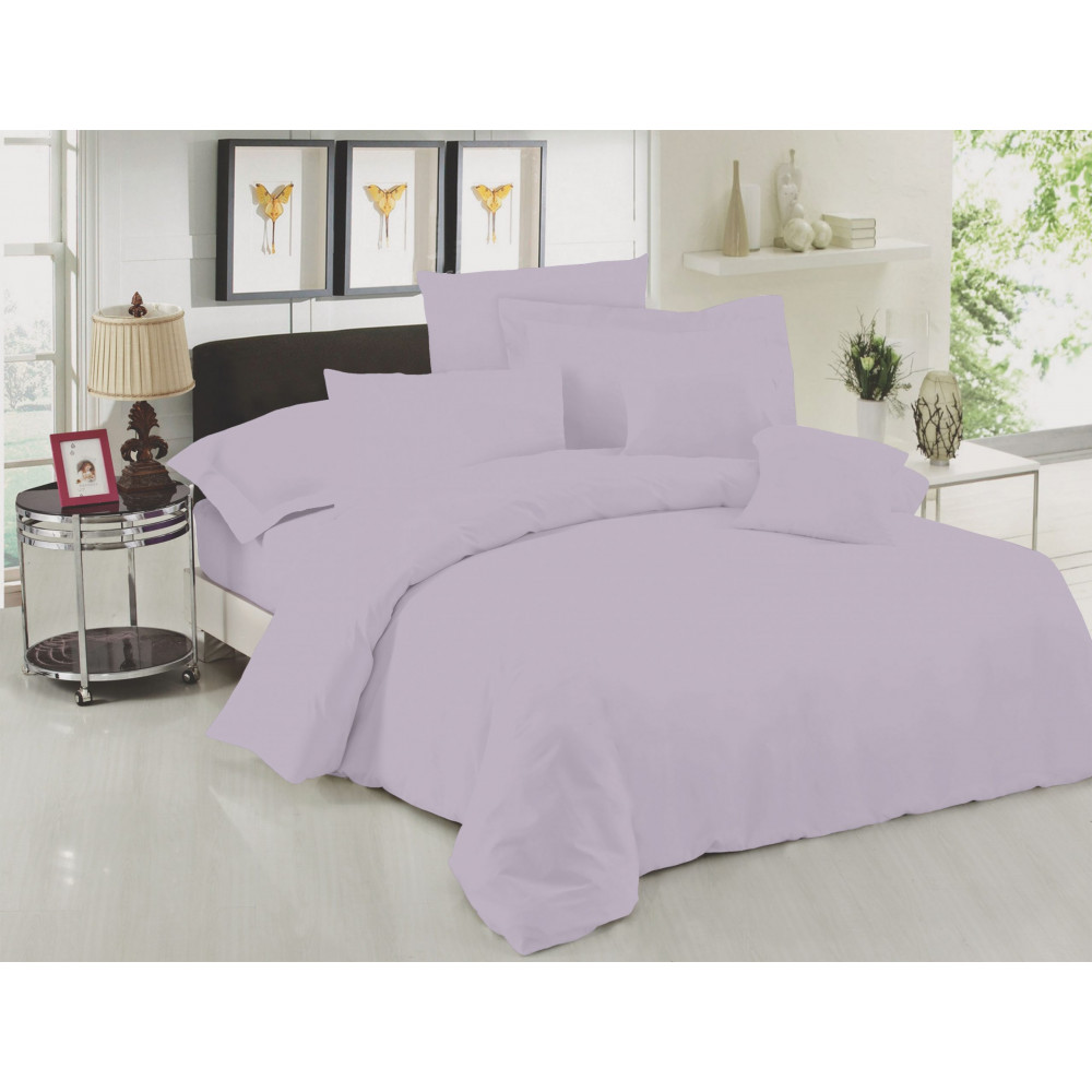 1 πανωσέντονο μονόχρωμο 240x270 & 1 κατωσέντονο μονόχρωμο με λάστιχο 160x200+33 & 2 μαξιλαροθήκες φάκελος μονόχρωμες