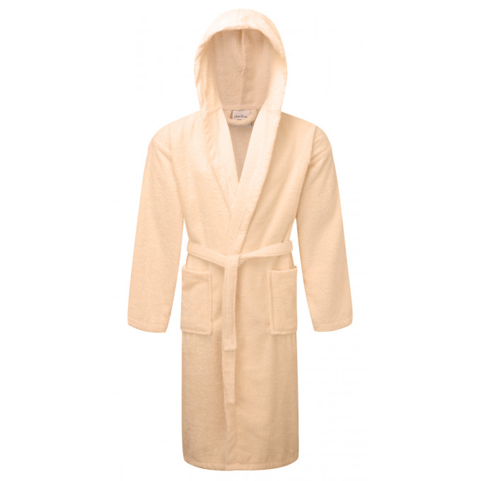 1 μπουρνούζι πετσετέ με κουκούλα