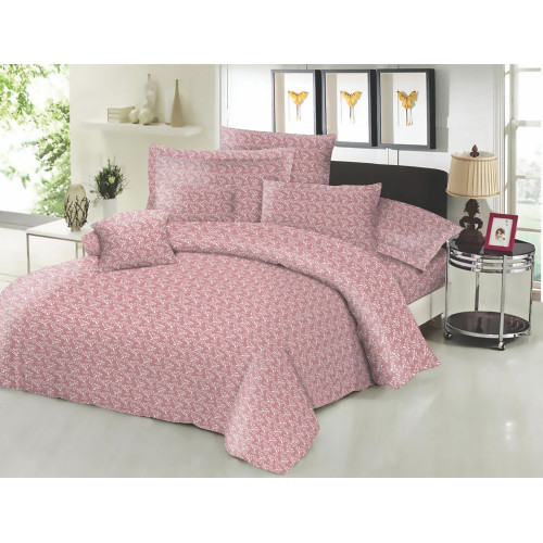 Παπλωματοθήκη ΚΟΜΒΟΣ Cotton Line Printed Fern Rotten Apple Διπλή 200x240