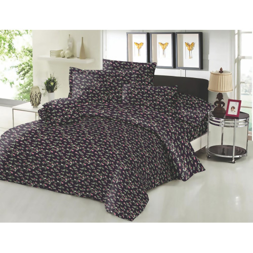 Παπλωματοθήκη ΚΟΜΒΟΣ Cotton Line Printed Little Black Cream Μονή 160x240